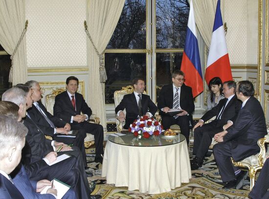 Dmitry Medvedev's visit to France. Day two