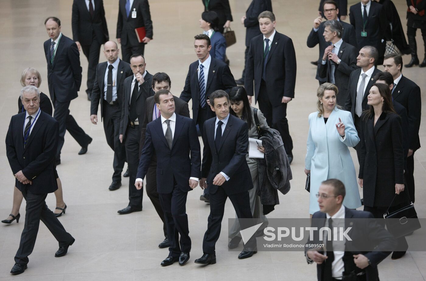 Dmitry Medvedev's visit to France. Day two