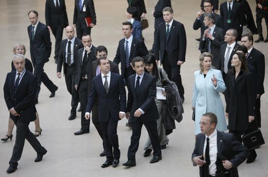 Dmitry Medvedev's visit to France. Day two