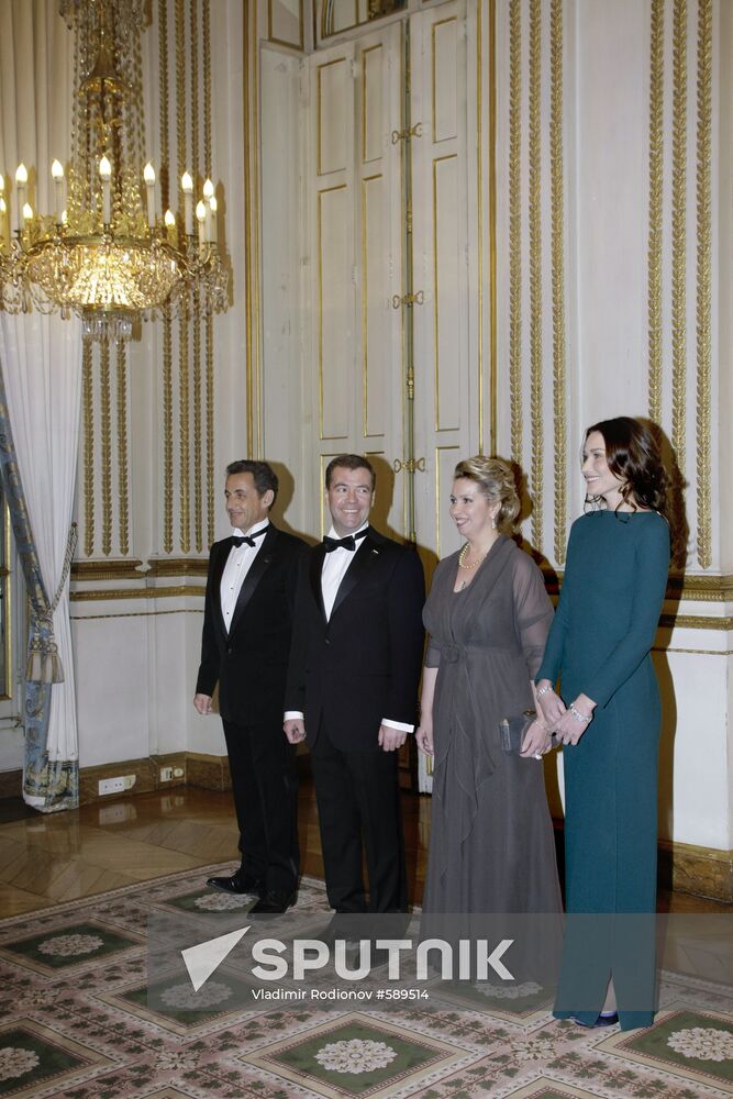 Dmitry Medvedev's official visit to France. Second day