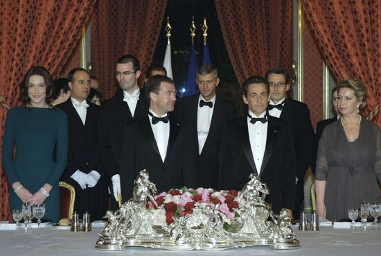 Dmitry Medvedev's official visit to France. Second day