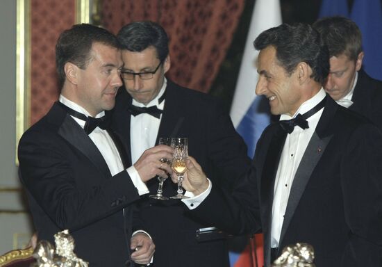 Dmitry Medvedev's official visit to France. Second day