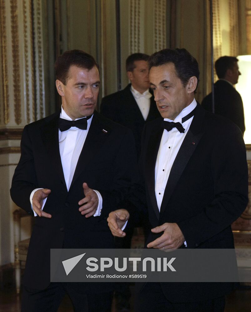 Dmitry Medvedev's official visit to France. Second day