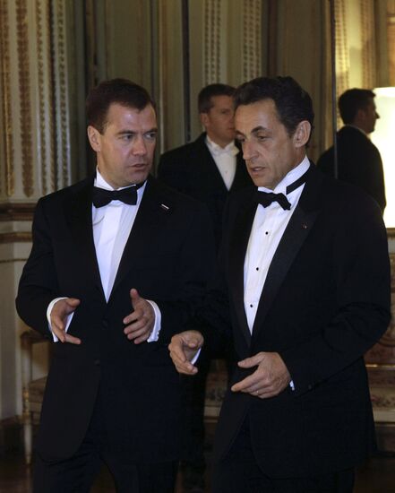 Dmitry Medvedev's official visit to France. Second day