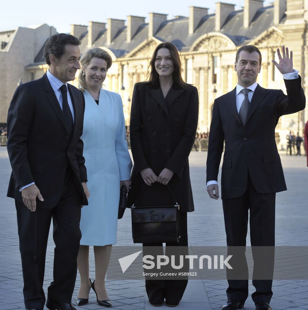 Dmitry Medvedev's official visit to France. Second day