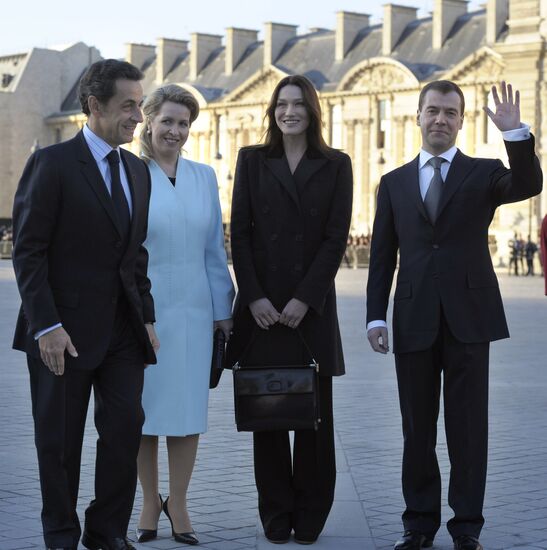 Dmitry Medvedev's official visit to France. Second day