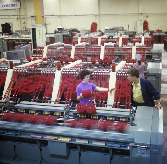 Spinning shop at Tyumen worsted mill