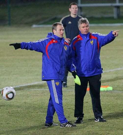 Guus Hiddink and Igor Korneyev