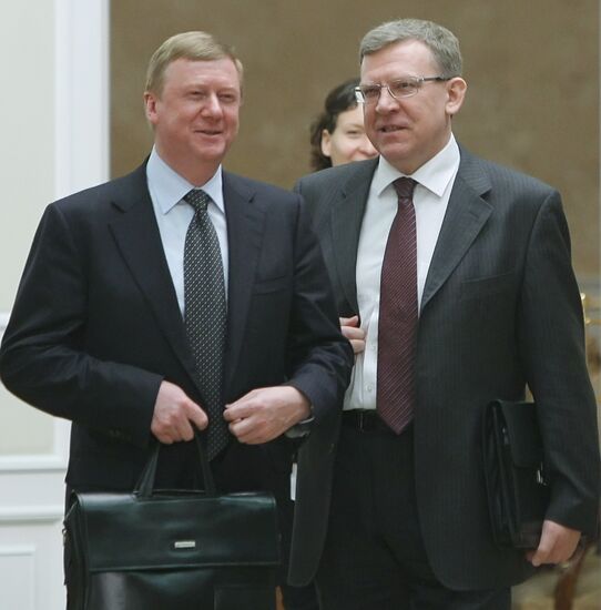 Anatoly Chubais and Alexei Kudrin