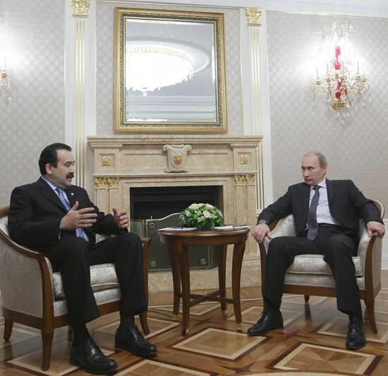 Vladimir Putin meeting with Karim Masimov in Moscow