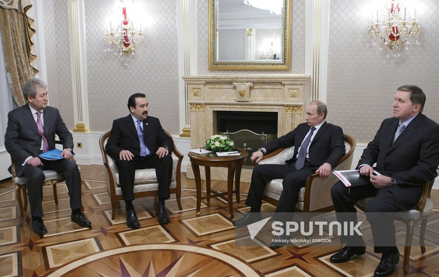 Vladimir Putin meeting with Karim Masimov in Moscow
