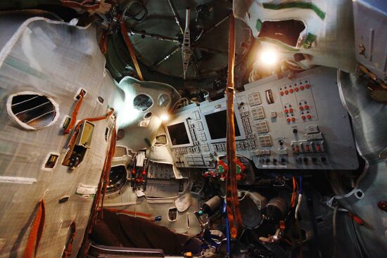 Cockpit of Soyuz-TMA spacecraft simulator