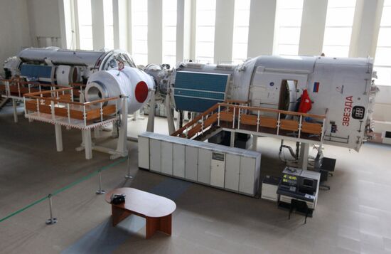 Mock-ups of Zvezda, Zarya and Pirs modules