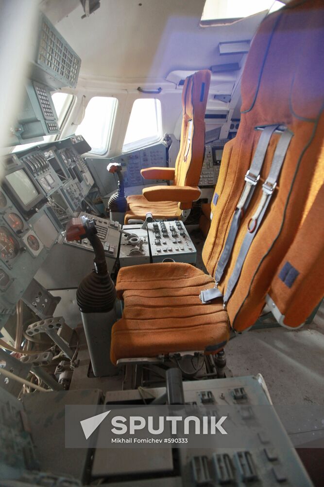Cockpit of Buran space shuttle