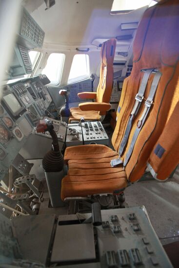 Cockpit of Buran space shuttle