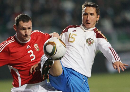 Football. Friendly match. Hungary vs. Russia