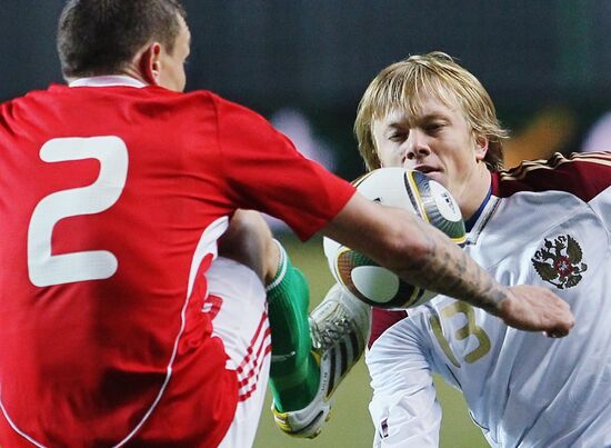 Football. Friendly match. Hungary vs. Russia