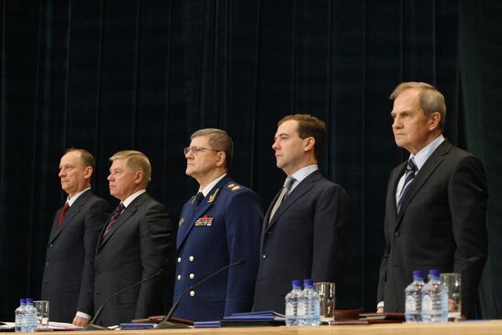 Dmitry Medvedev attends Prosecutor-General's Office meeting