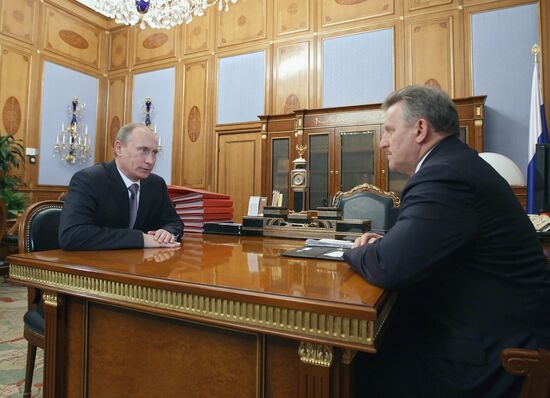 Vladimir Putin meets with Vyacheslav Shport