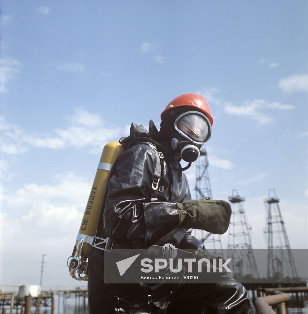 Oil worker suit