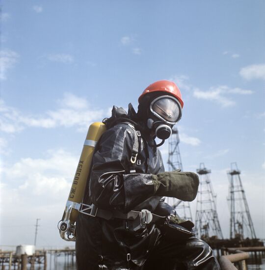 Oil worker suit