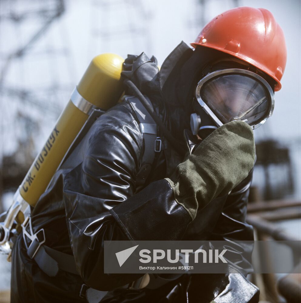 Oil worker suit