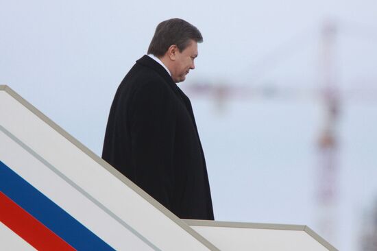 Viktor Yanukovych visits Moscow