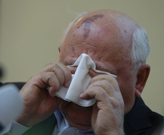News conference of Mikhail Gorbachev