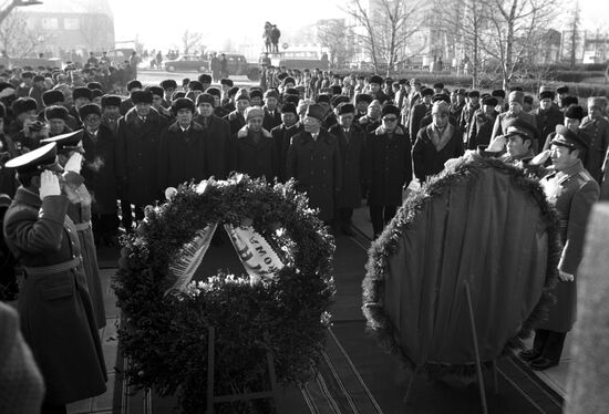Leonid Brezhnev visits People's Republic of Mongolia