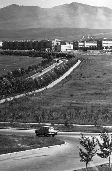 Darkhan city in Mongolia