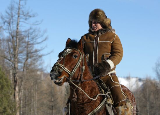 Vladimir Putin visits Khakassia