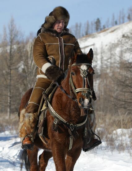 Vladimir Putin visits Khakassia