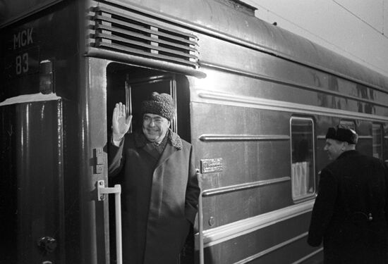 Leonid Brezhnev leaves for People's Republic of Mongolia