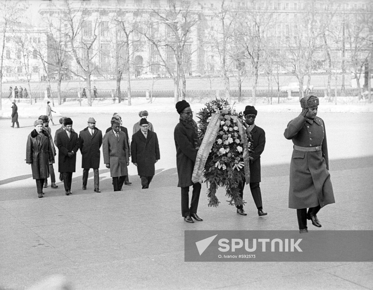 Wreath-laying