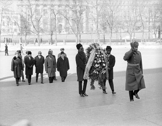 Wreath-laying