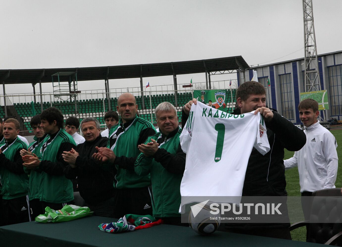 FC Terek fans meet before new season