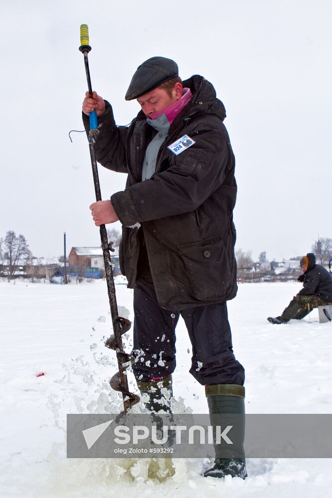 Participant of the "Chkalovskaya Rybalka 2010" fishery festival