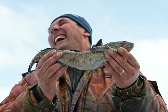 Participant of the "Chkalovskaya Rybalka 2010" fishery festival