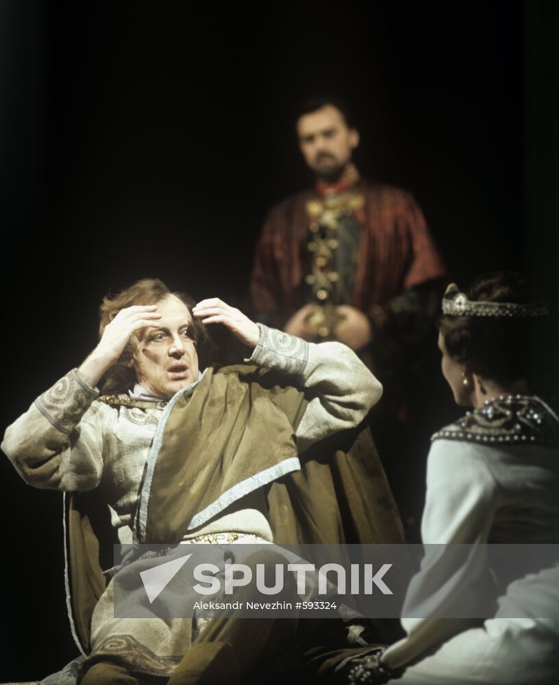 Scene from play Tsar Fyodor Ioannovich