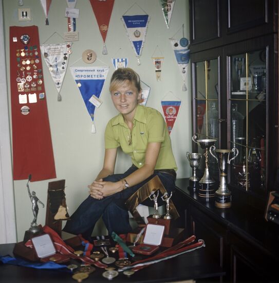 Tennis player Marina Kroshina