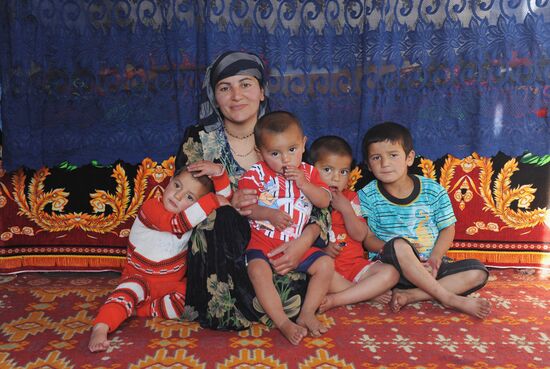 Woman in Aininsky district, Tajikistan