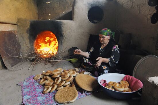Woman in Varzobsky district, Tajikistan