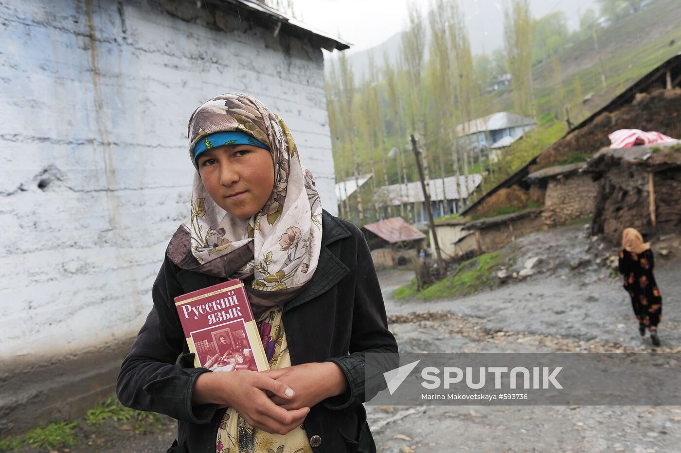 Girl in Ainiisky district, Tajikistan