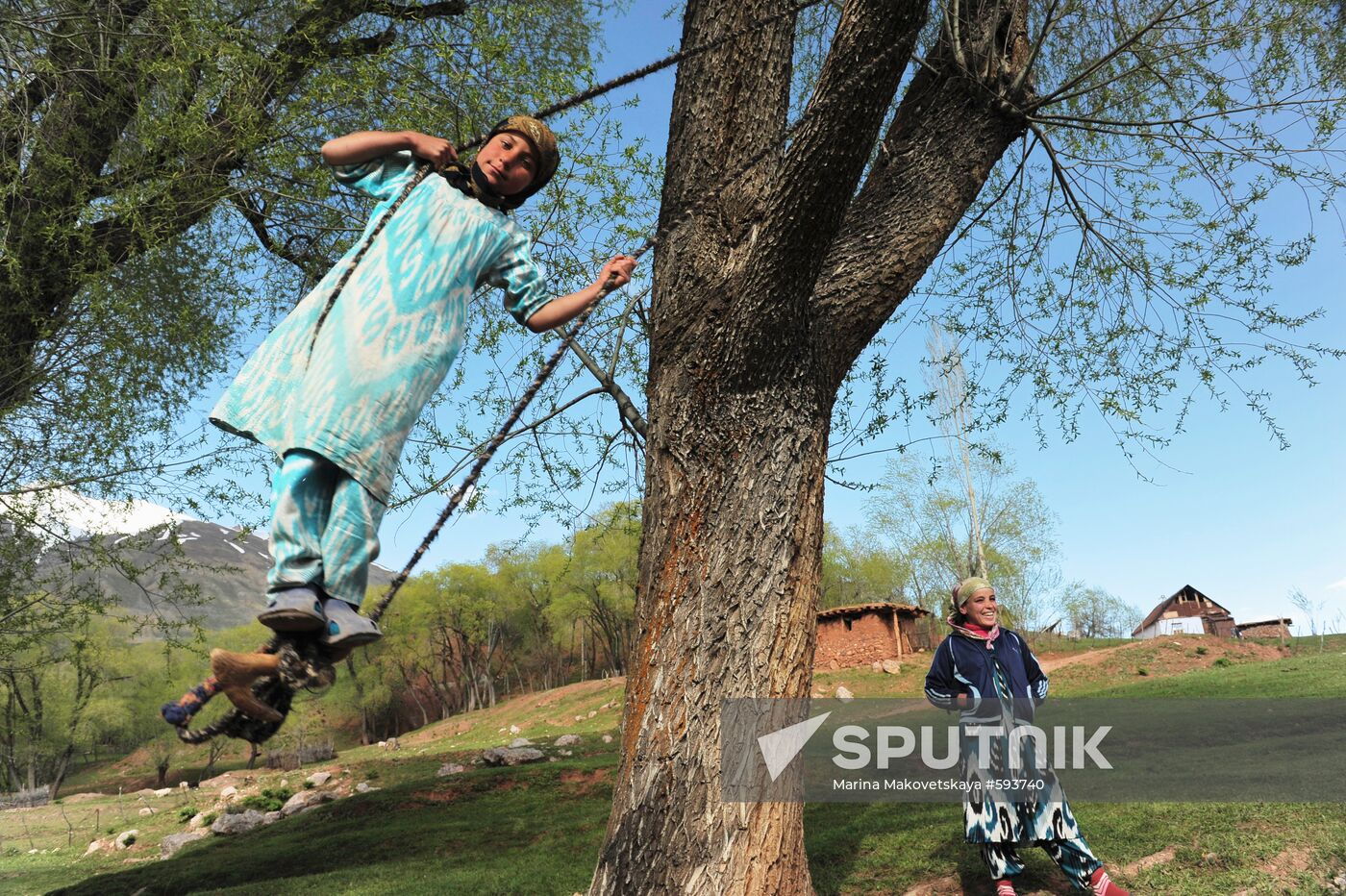 Young girl in Rogunsky district