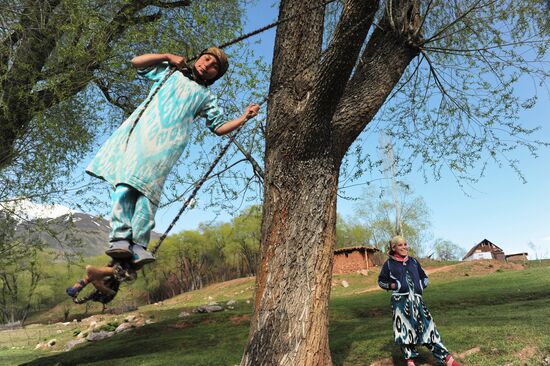 Young girl in Rogunsky district