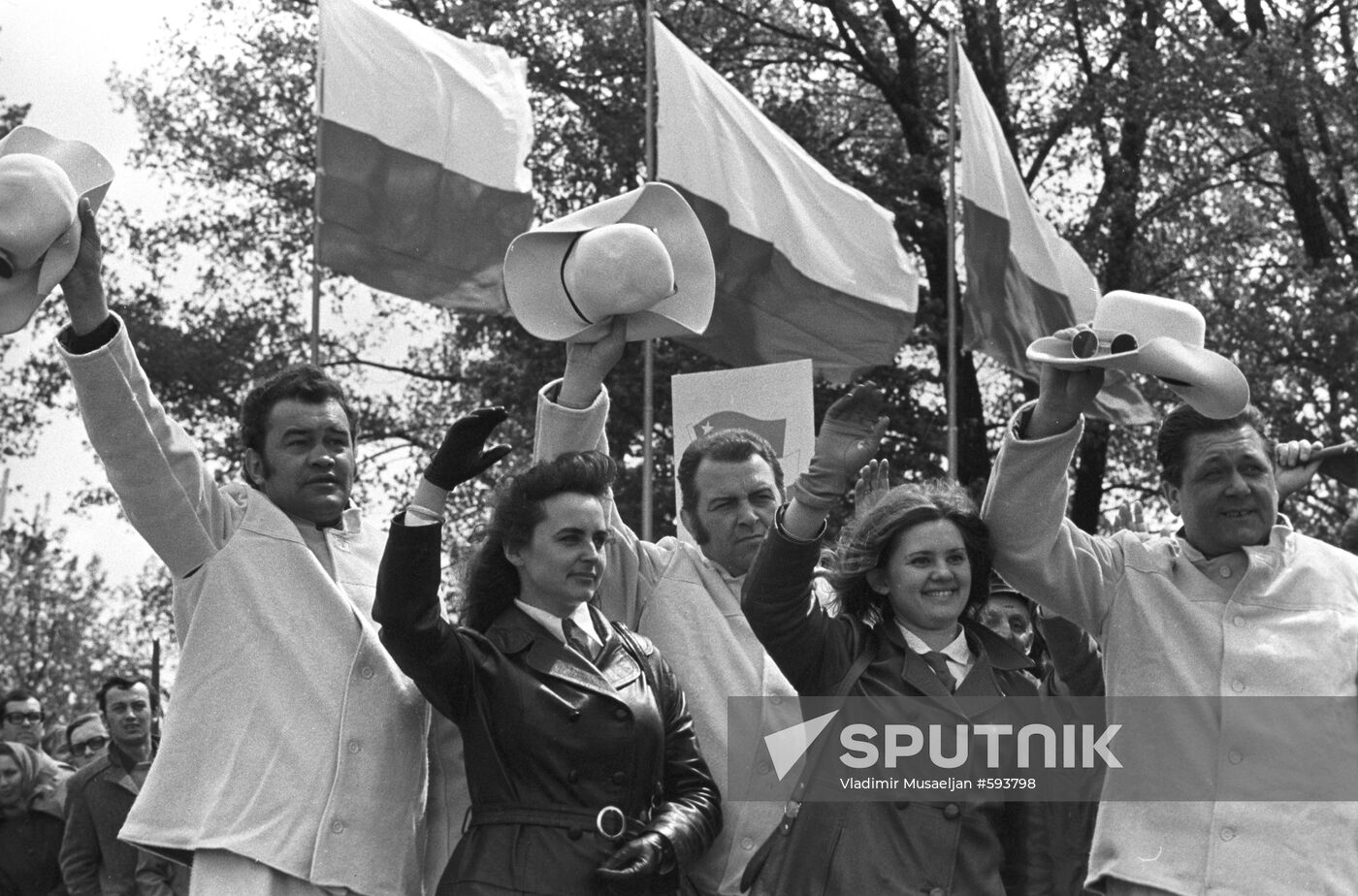 Leonid Brezhnev visits People's Republic of Poland