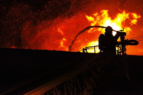 Fire at Moscow-based Opera night club