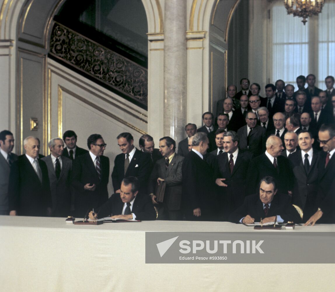 U.S. President Richard Nixon in Moscow