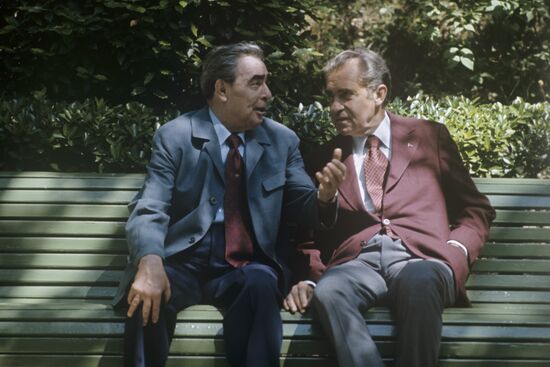 U.S. President Richard Nixon visits USSR