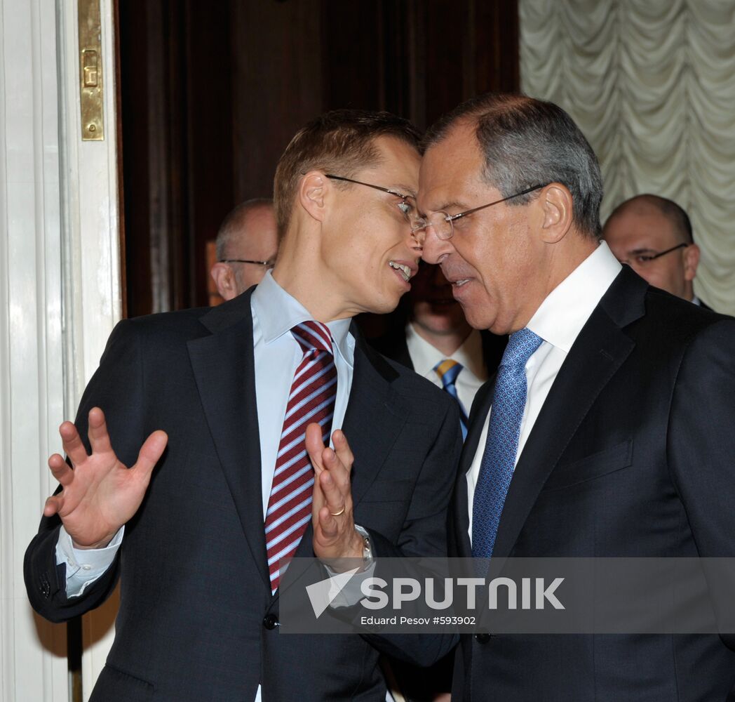 Sergei Lavrov meets with Alexander Stubb